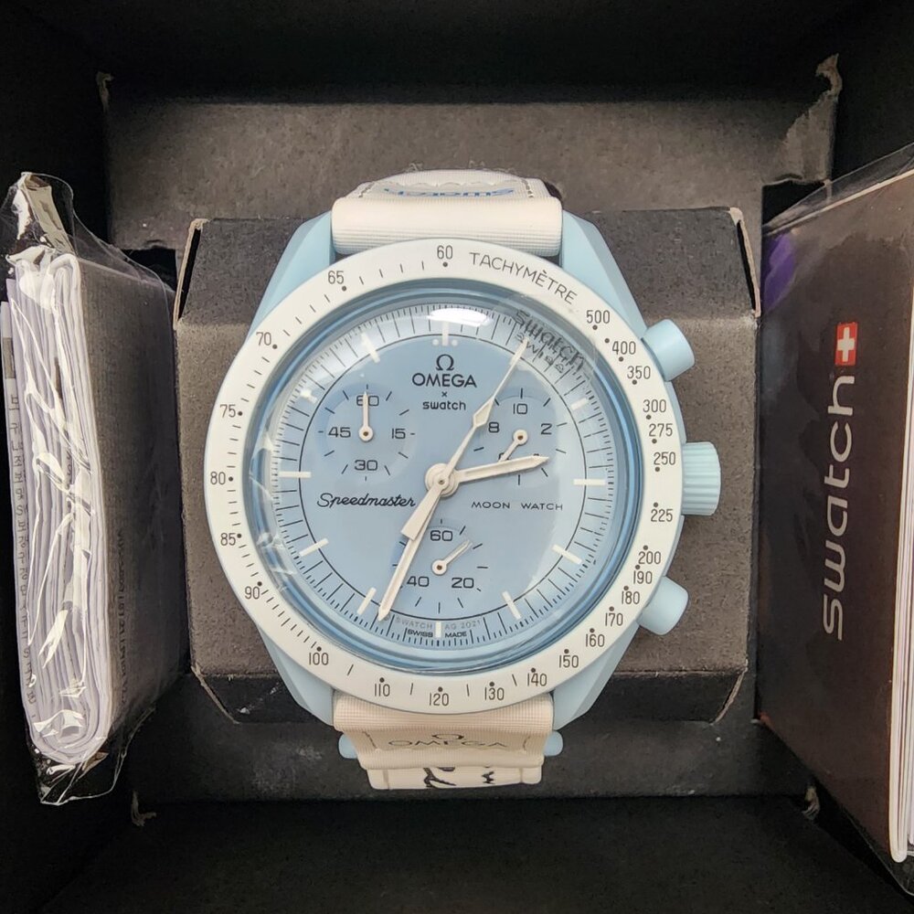 Swatch X Omega Bioceramic Moonswatch Mission To The Uranus Watch - Picture 3 of 4